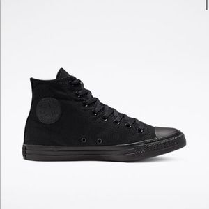 Like New All Black High Top Converse